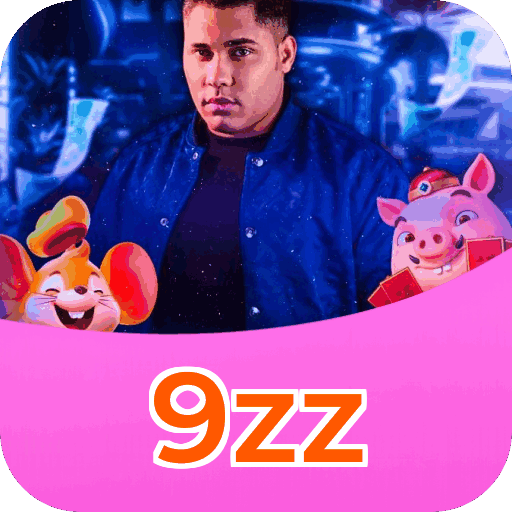 Interface do aplicativo 9zz mostrando jogos disponíveis no iOS e Android